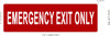 EMERGENCY EXIT ONLY decal Sticker