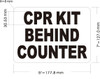 CPR KIT BEHING COUNTER Decal/STICKER CPR KIT BEHING COUNTER Decal/STICKER