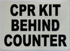 CPR KIT BEHING COUNTER Decal/STICKER CPR KIT BEHING COUNTER Decal/STICKER