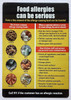Food Allergy Warning Safety HPD SIGN