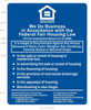 EQUAL HOUSING OPPORTUNITY SAFETY SIGN-ENGLISH EQUAL HOUSING OPPORTUNITY SAFETY SIGN-ENGLISH