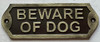 Cast Aluminum beware of dog sign Cast Aluminum beware of dog sign