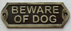 Cast Aluminum beware of dog COMPLIANCE SIGN Cast Aluminum beware of dog COMPLIANCE SIGN
