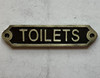 Cast Aluminum TOILET Signrestroom SAFETY SIGN Cast Aluminum TOILET Signrestroom SAFETY SIGN