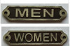 Cast Aluminum Men & Women sign Cast Aluminum Men & Women sign