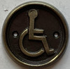 Wheelchair accessible symbol-CAST aluminum  Nyc Sign Wheelchair accessible symbol-CAST aluminum  Nyc Sign