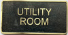 Cast Aluminum Utility room  Nyc Sign