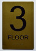 Stair and floor SIGNAGE Raised letters , Raised Image & Grade 2 Braille - Includes Red Adhesive pad for Easy Installation