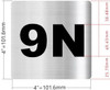 Apartment number 9N SignUNIT NUMBER 9N SIGNAGE