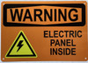 WARNING ELECTRIC PANEL INSIDE HPD SIGN