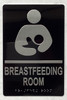 BREASTFEEDING ROOM COMPLIANCE SIGNRaised letters & Grade 2 Braille - Includes Red Adhesive pad for Easy Installation