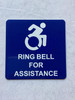 RING BELL FOR ASSISTANCE COMPLIANCE SIGN RING BELL FOR ASSISTANCE COMPLIANCE SIGN