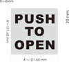 PUSH TO OPEN SIGNAGE