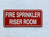 FIRE SPRINKLER RISER ROOM Compliance Sign