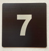 Apartment number PH sign/DOOR NUMBER DOB SIGN 4x4 inch, Black, with double sided tape-The Broadway Line