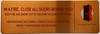 FDNY In a fire close all doors behind you SIGN FDNY In a fire close all doors behind you SIGN