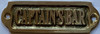 CAPTAIN BAR BRASS SAFETY SIGN