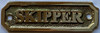 SKIPPER BRASS  Nyc Sign