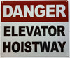 DANGER ELEVATOR HOISTWAY