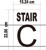 GLOW IN DARK FLOOR NUMBER SIGN- THE GLOWMARK LINE