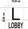 GLOW IN DARK FLOOR NUMBER SIGN-