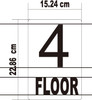 GLOW IN DARK FLOOR NUMBER SIGN-