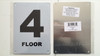 FLOOR NUMBER FOUR SIGNAGE