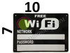 Free WiFi with Password and Network BUILDING SIGN