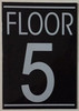 FLOOR 5 HPD SIGN