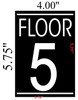 FLOOR 5 BUILDING SIGN