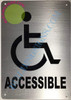 ACCESSIBLE Arrow BUILDING SIGN