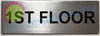 Floor Number Signs -Metal Floor Signs, Aluminum Signs for First, Second, Third, Fourth Floor HPD SIGN