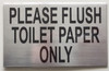 Please Flush only Toilet Paper Signwith Double Sided Tape Please Flush only Toilet Paper Signwith Double Sided Tape