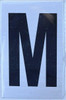 Apartment Number SignLetter M  - Porte D'argent line