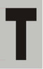 Apartment Number SignLetter T R  - Porte D'argent line