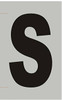 Apartment Number SignLetter S  - Porte D'argent line