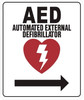 AED AUTOMATED External DEFIBRILLATOR SIGNAGE