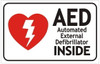 AED AUTOMATED External DEFIBRILLATOR Sign