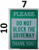DO NOT Block Driveway HPD SIGN DO NOT Block Driveway HPD SIGN