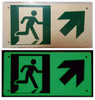 RUNNING MAN UP RIGHT ARROW SIGN