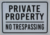 Private Property No Trespassing Sign