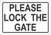 Automatic GATE DO NOT Push OR Climb DOB SIGN Automatic GATE DO NOT Push OR Climb DOB SIGN