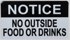 Notice No Outside Food Or Drinks HPD SIGN Notice No Outside Food Or Drinks HPD SIGN
