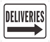 Deliveries Right Arrow SIGNAGE