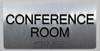Conference Room Sign-Tactile Signs  Silver -Tactile Touch Braille Sign-Tactile Signs