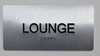 Faculty Lounge Sign-Tactile Signs  Silver-Tactile Touch Braille Sign-Tactile Signs