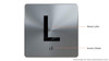 L (Lobby) Floor Elevator Jamb Plate Sign L (Lobby) Floor Elevator Jamb Plate Sign