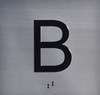 B Floor Elevator Jamb Plate Sign-