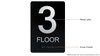 Floor Number Sign-Tactile Signs 1ST Floor Sign-Tactile Signs