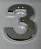 Apartment Number Sign/Mailbox Number Sign, Door Number Sign. Number 3